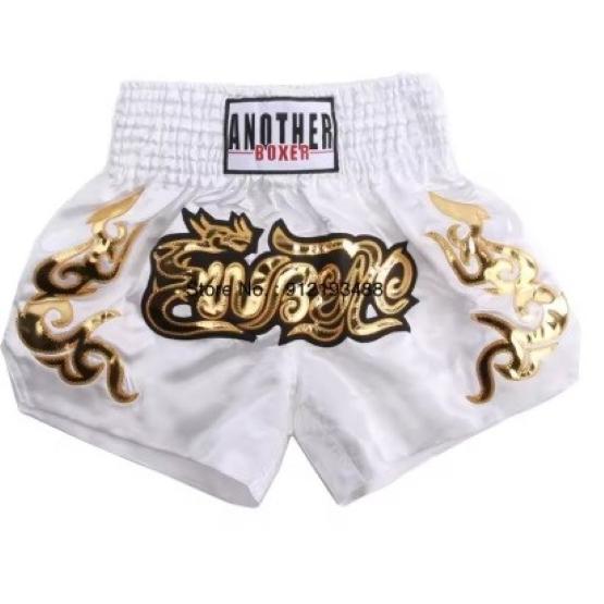 Muay Thai Shorts Pants Kickboxing Boxing MMA UFC Martial Arts Fight Unisex Men Women Kid Quick Dry Print Elastic High Waist Polyester Training