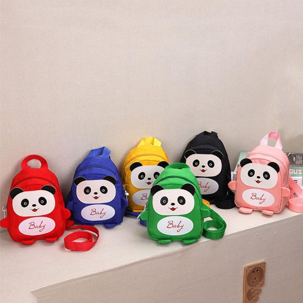 Anti-lost Children School Bag Cartoon Kindergarten Backpack Portable Panda Children Backpack  Girls