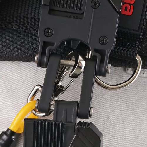 Tajima Safe System Safe Retrofit Holder, Upper and Lower, Dual-Connected, Saves Space Around the Waist, Easily Accessible for Easy Access to Tools and