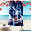 Serviette de plage imprimée Crystal Palace, Grande serviette douce à séchage rapide pour la plage, le camping, la natation