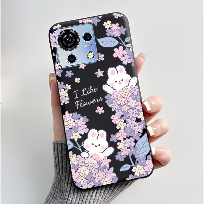 For ZTE Blade V50 Vita Case Luxury Cute Love Rabbit Funny Black Soft Silicone Phone Casing For ZTE BladeV50 Vita V50Vita Cover