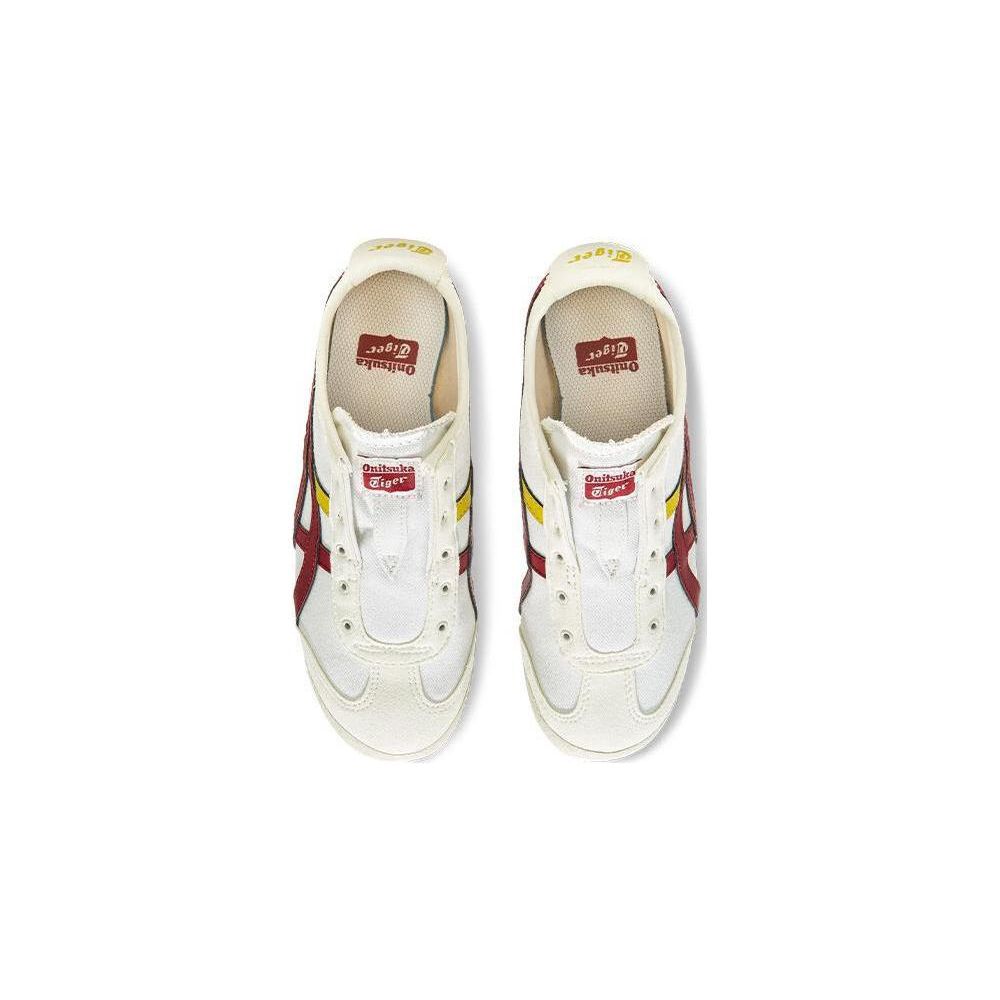 Onitsuka Tiger Comfortable Versatile Shock Absorbing Durable Low Top Casual Shoes Kids sneaker Black Red 1184A085-108