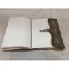 Vintage Fashion Leather Embossed Handmade Paper Notebook Diary with Metal Lock