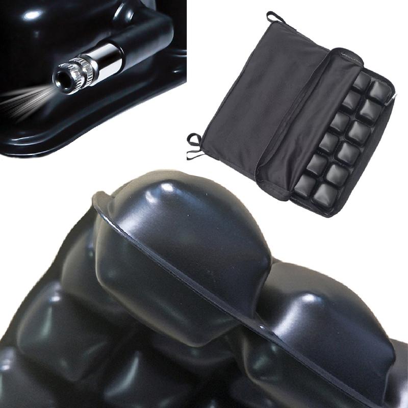 43x43cm Motorcycle Pad Shockproof Comfortable Breathable Passenger Air Seat Cushion Universal Inflatable Cover Mat Accessories