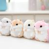 Cute Hamster Stuffed Animal Hamsters Plush Toy Small Stuffed Doll with Chain for Kid Boy Girl Goodie Bag Fillers Birthday Gift