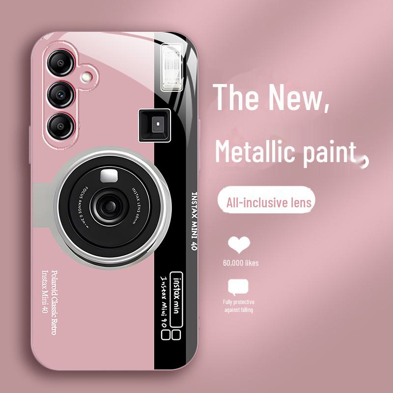 Samsung A32, A52S, A54, S21FE Metall-Liquid-Glass-Hülle mit komplettem Anti-Fall-Design für Schutz und Kreativität.