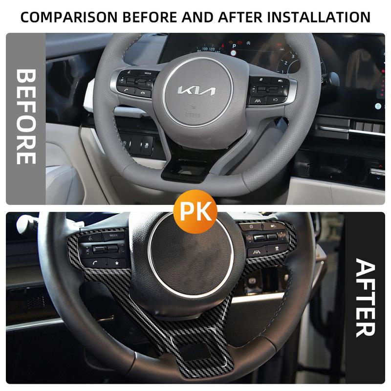 For Kia Sportage NQ5   2024 Steering Wheel Panel Cover Sticker Decoration Trim Styling Interior Accessories