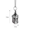 Vintage Viking Odin Bell Pendant Necklaces Stainless Steel Luck Motorcycle Biker Bell Hanger Spartan Roman Mask Helmet Jewelry