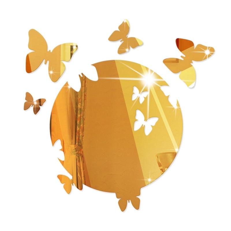 Buy Butterfly Mirror Wall Stickers Decals Diy Tv Background Room