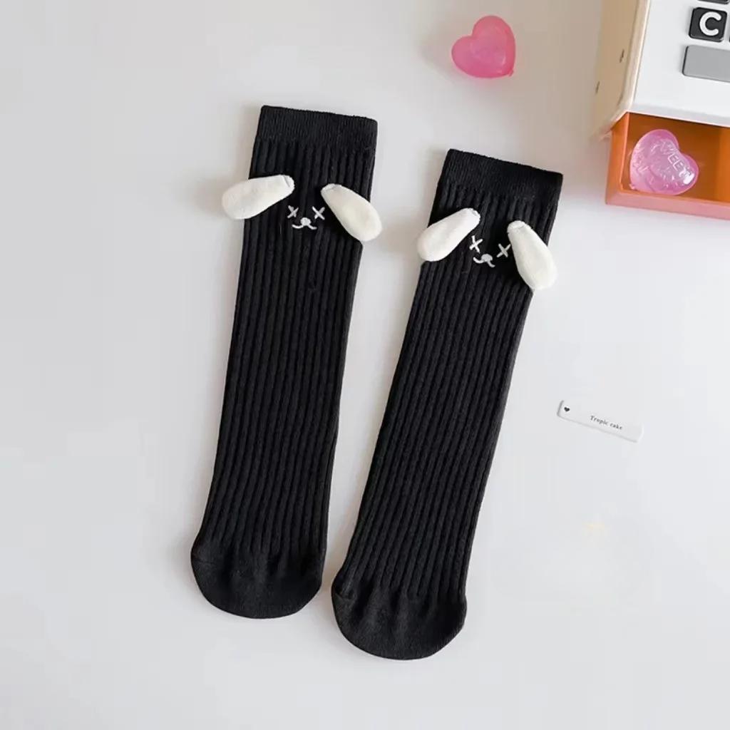 Children Baby Girls Knee High Long Socks Cotton Cute 3D Dog Ear Socks Kid Spring Clothing for Boy Girl Toddler Stockings