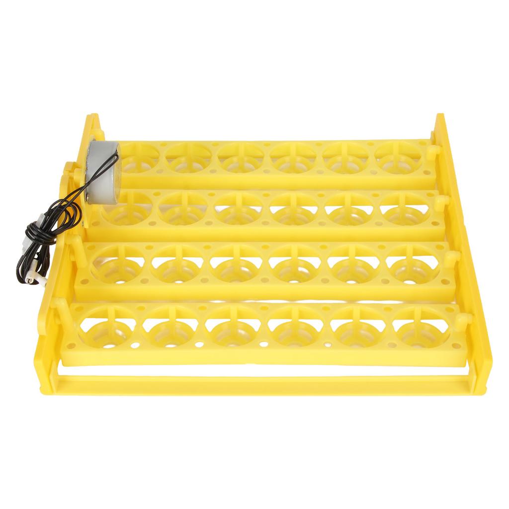 Egg Turning Tray Professional 24 Eggs Capacity Efficient Quiet Egg Incubation Tray for Duck Chicken Peacock Goose AC12V
