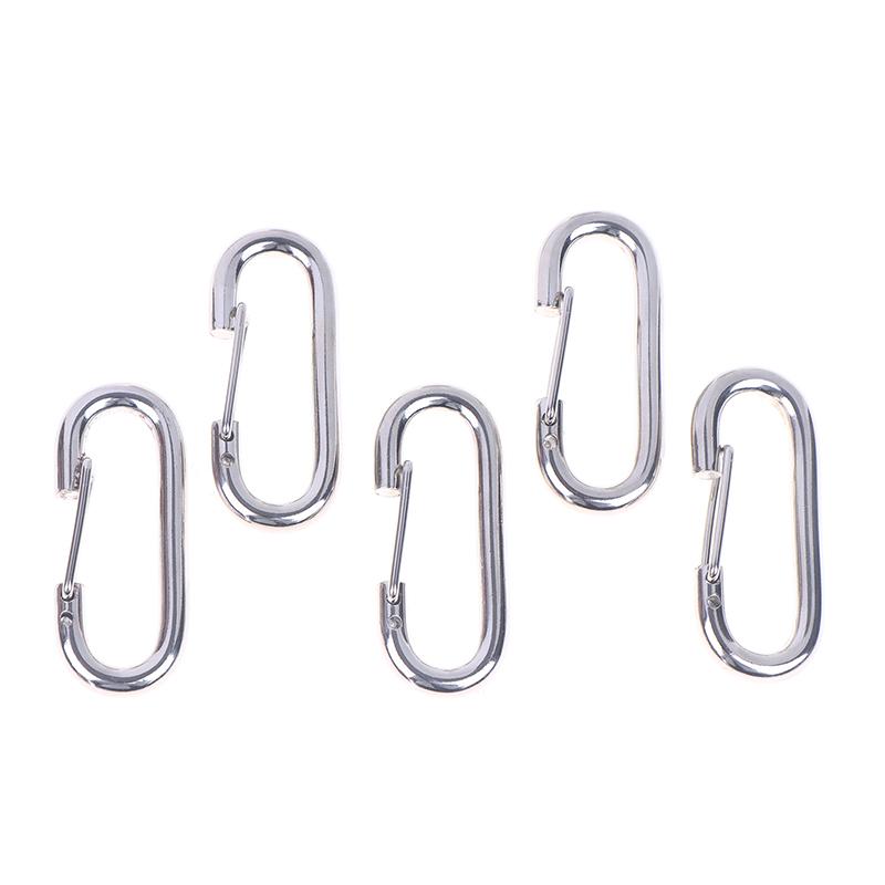 1/3/5 Stück Metall Oval Schlüsselanhänger Karabinerhaken Schnapphaken Federöffnende Schnallen Für DIY Hundekettenverbinder Anhänger Taschenschlüsselanhänger