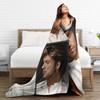 George Michae Collage Blanket Quality Warm Soft Bedding Throws Winter Children Living Room Aesthetic Bedspread