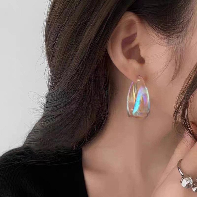 OPK Bunte Große Ohrhänger Damen Vintage Unregelmäßige Tropfen-Ohrhänger für Damen… Mehr