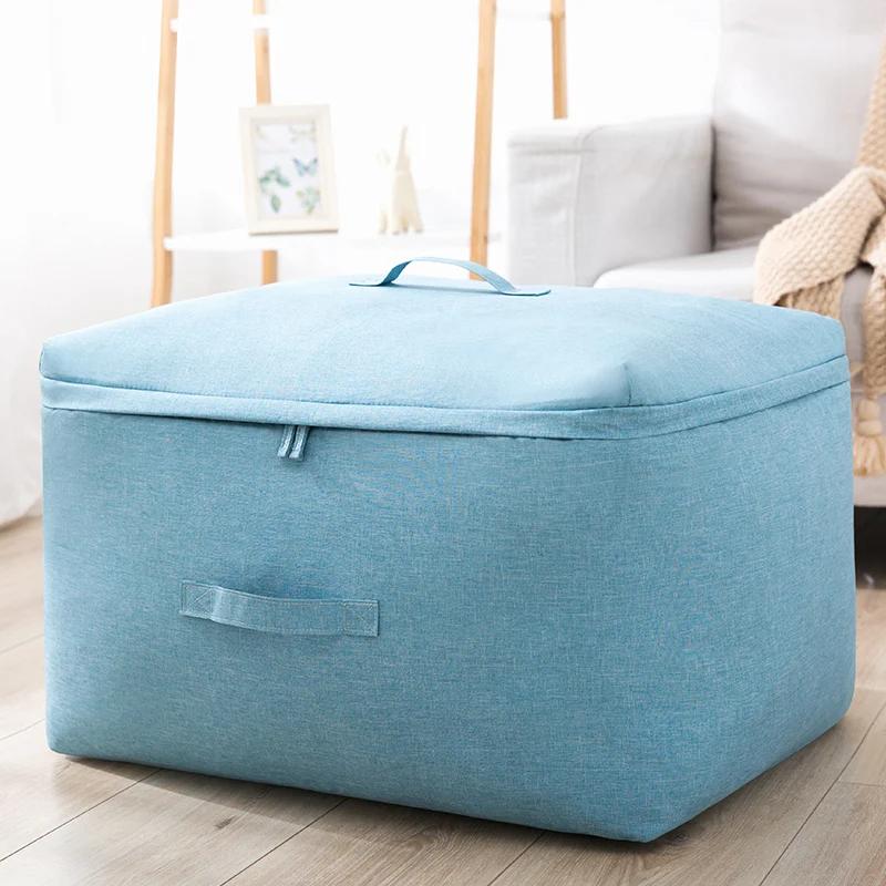 New Large Capacity Bedding Item Packing Bag Move House Clothes Storage Bag Wardrobe Handles Clothes Organizer Dirty Quilt Pouch