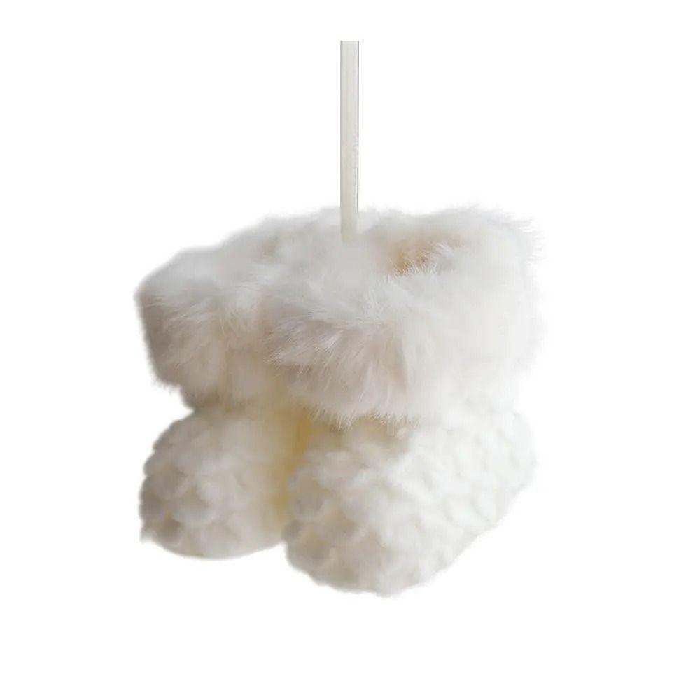 

Забавные подвесные ботиночки украшения мягкие елочные украшения сувениры для вечеринки белый