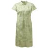 Abito Qipao Ricamato con Carpa Stile Cinese Nuovo Sancai