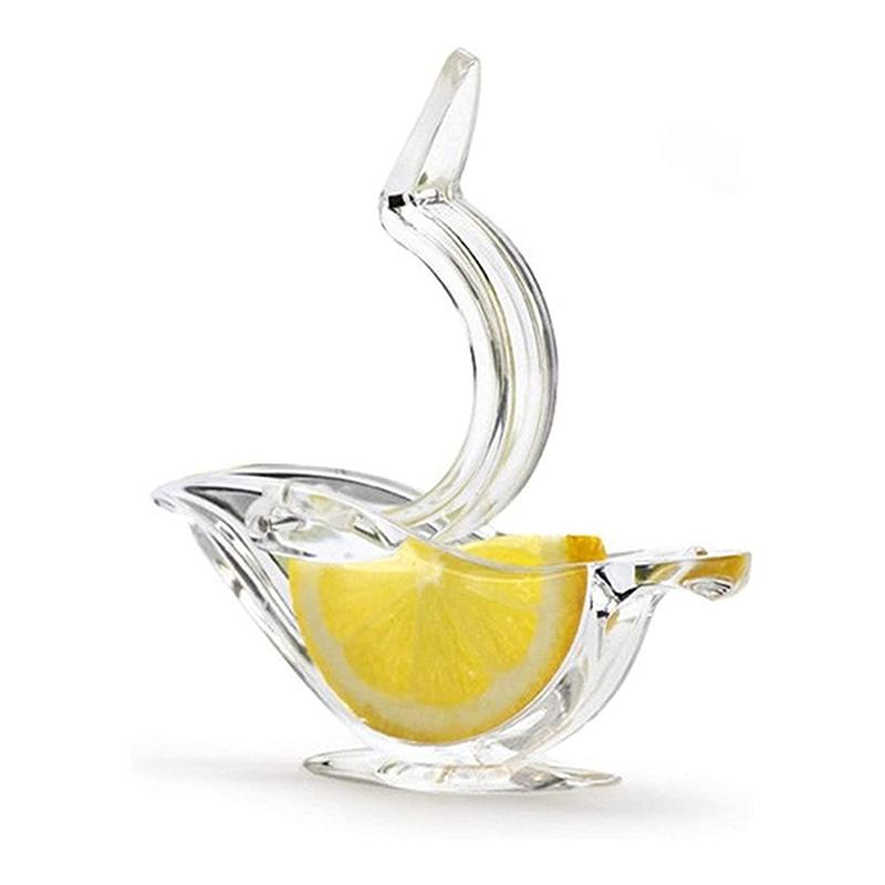 

1 Pcs Acrylic Lemon Squeezer Hand Held Lemon Juicer Bird Shape Manual Orange Citrus Press Juicer Squeeze Kitchen Tools 13CM белый
