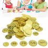 100pcs Game Coin Simulation Child Toy Decoration Coin Chip for Party Gold Coins