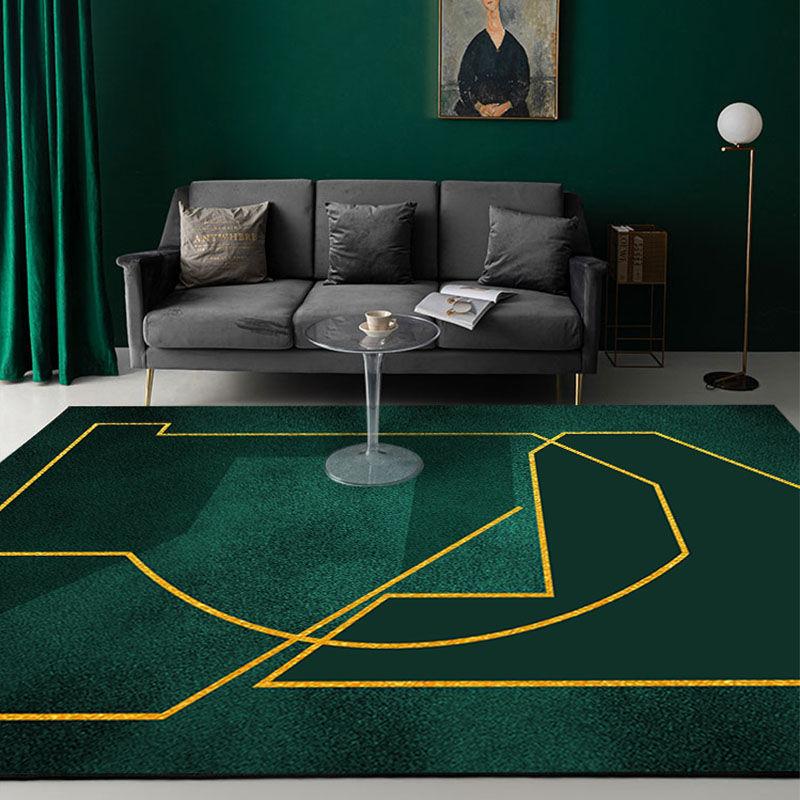 Modern Luxury Rugs Living Room Decoration Home Large Carpet for Bedroom Children's Room Decor Floor Mats Green Porch Doormat