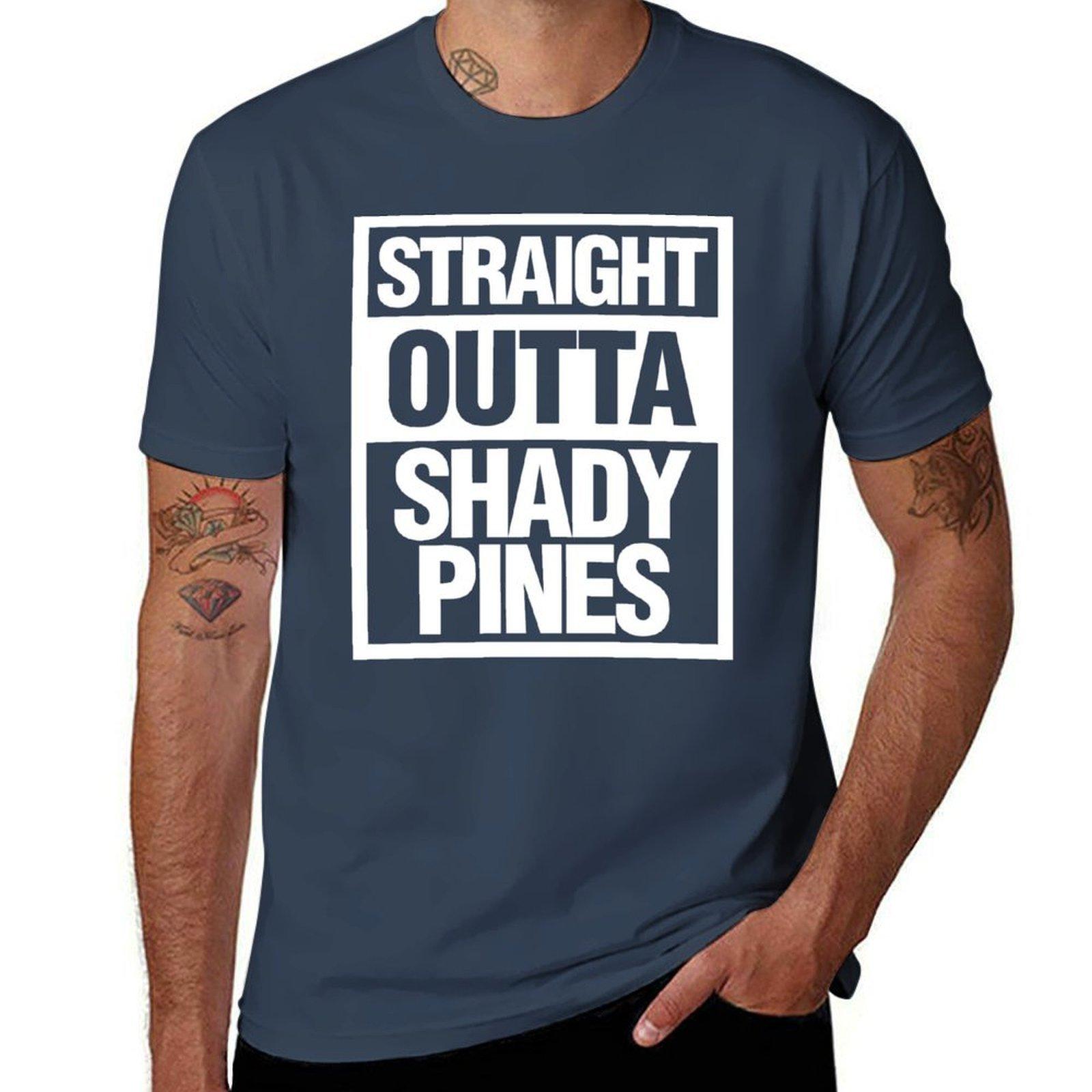 Straight Outta Shady Pines Tshirt Summer Holiday Tshirt S