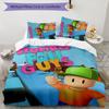 Stumble guys Set Biancheria da Letto 3 Pezzi Copripiumino Chiusura Include 1 Copripiumino e 2 Federe per Tutte le Stagioni Arredamento Camera da Letto Casa Stanza dello Studente