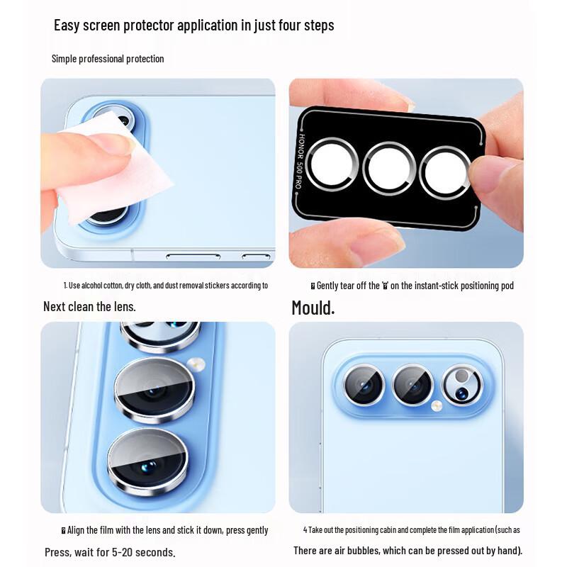 Smorss AR Tempered Glass Camera Lens Protector for Honor 600 Pro