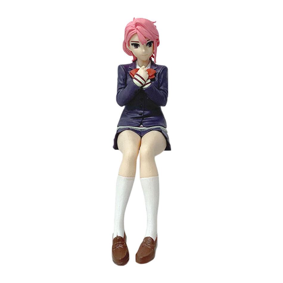 New Anime Dandadan Ayase Momo Shiratori Aira Sitting Pose Figure Anime Model Desktop Decoration Birthday Gift