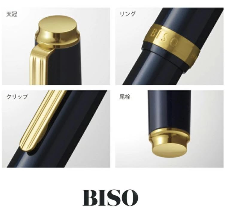Platinum BISO Fountain Pen PLATINUM Bisou Medium PTL-15000 (Nebula Black, Nib)