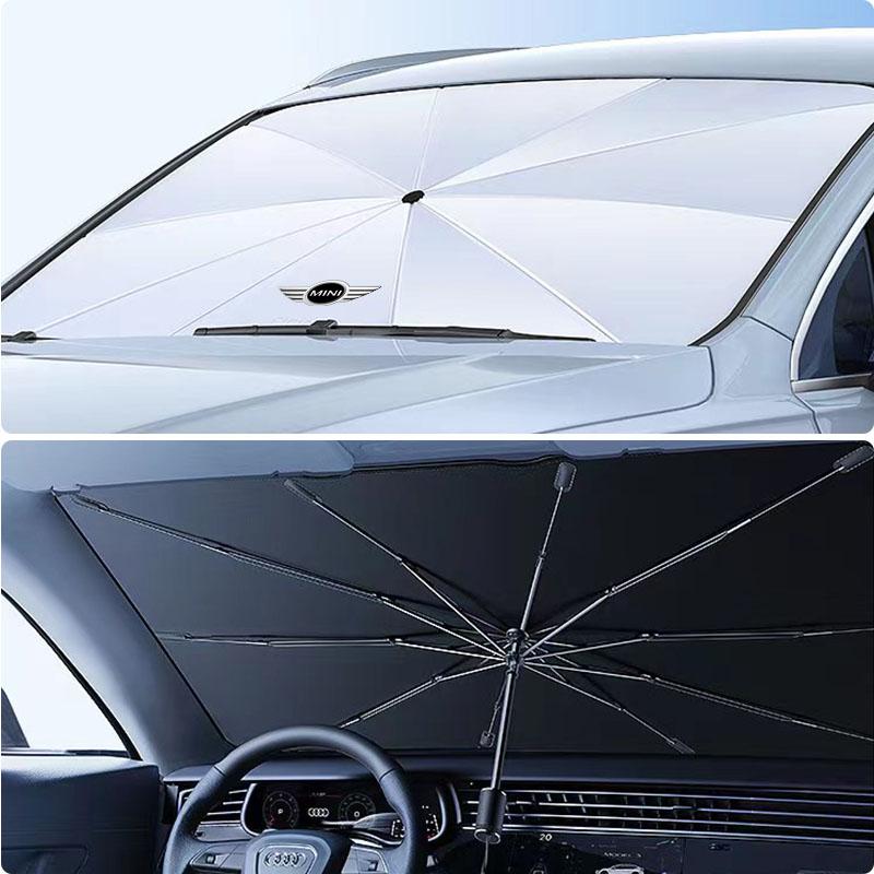 Car Windshield Sun Shade Umbrella Foldable Car Sunshade Cover For MINI F54 F55 F56 R56 R60 SONE Roadster Clubman Coupe