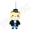 [original] Stuffed One Piece Cotton Pendant With Cat Patch Mask Plush Doll 14cm Luffy Sanji Law Ace Doflamingo Nami Bag Ring Toy