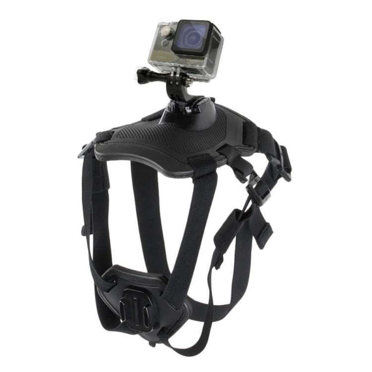 

PULUZ Hound Dog Fetch Harness Adjustable Chest Strap Mount for GoPro, Insta360, DJI and Other Action Cameras чорний
