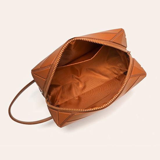 Fold Down Cosmetic Bag Portable Travel Makeup Bag Large Capacity Foldable Makeup Pouch for Easy Access Dresser Daily Use