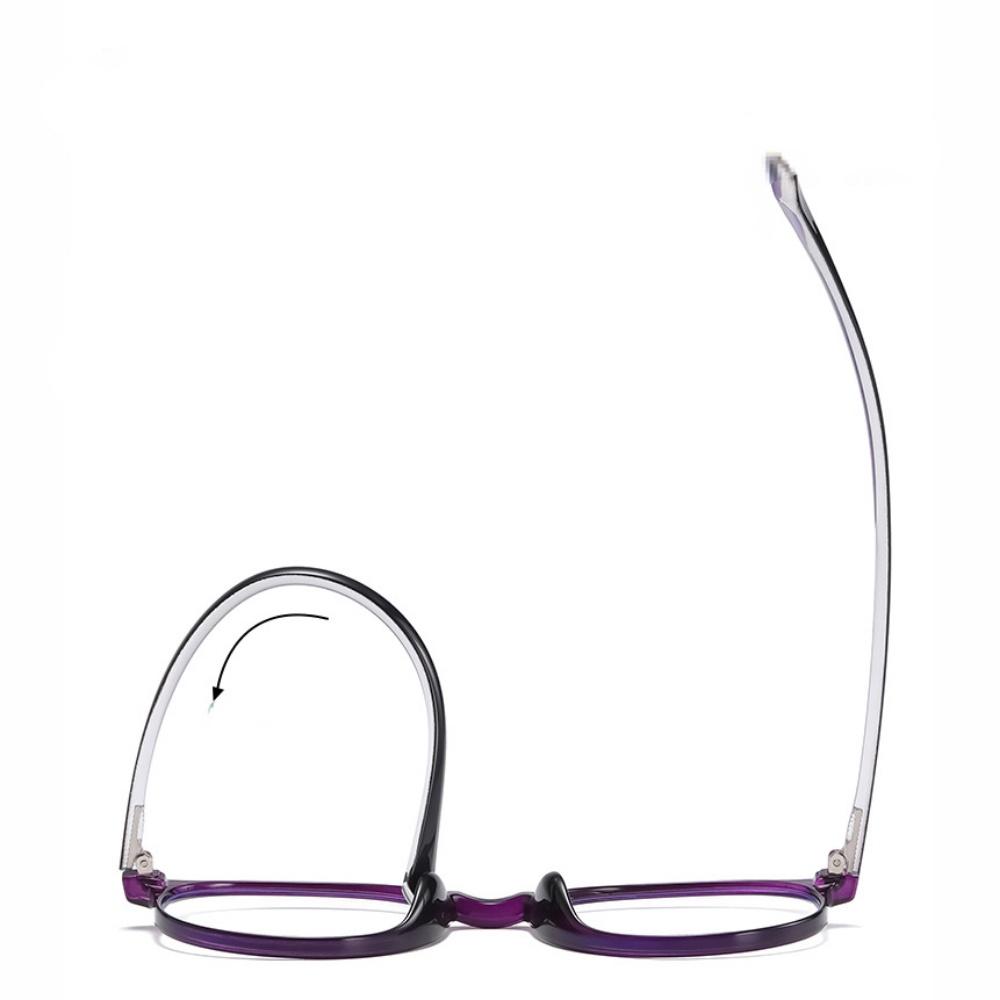 FG Anti Blue Light Reading Glasses Women Round Presbyopic Glasses Diopters +1.0 to +4.0