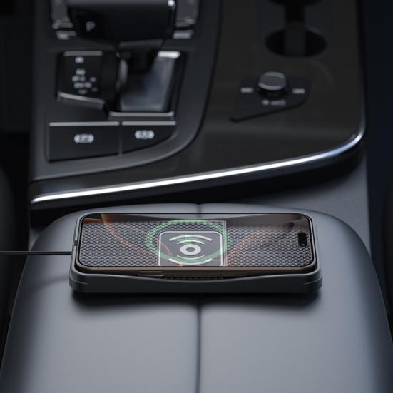 Intelligent Wireless Car Charger Pad Overheat Protection Universal Compatibility 20W Fast Phone Cordless Charging Mat