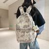 Student Class Computer Bag Women Large Capacity Travel Backpack Men Letter Backpack