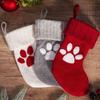 Christmas Paw Stocking Holiday Cutlery Set - Cute Dog Paw Ornament