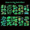 10Pcs/set Soccer Luminous Tattoo Sticker Glowing Cartoon Soccer Tattoo  Women Men