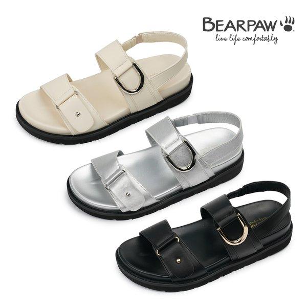 Bearpaw Women S Strap Sandal K2974 blacks/225