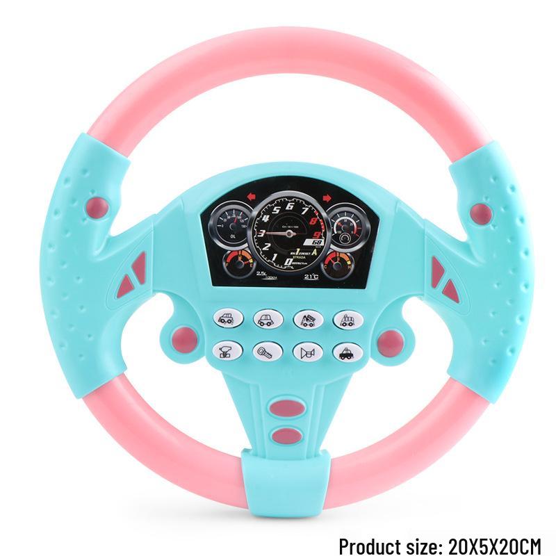 Cross-Border Educational Music Steering Wheel Toy for Little Boys