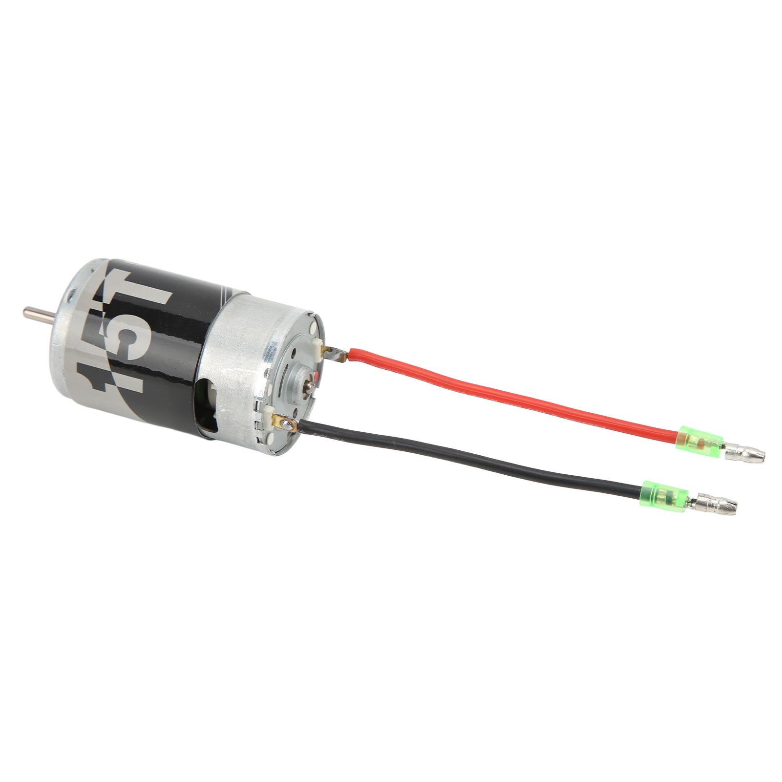 

550 Brush Motor 20000 RPM Large Torsion Two Way Bearing Silver 15T Brush Motor for 1/10 Climbing Car