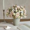 1/2PCS Artificial Roses Flowers Wedding Home Bedroom Decor Bridal Bouquets Garden Fake Silk Peony Hydrangeas Vase Board Outdoors