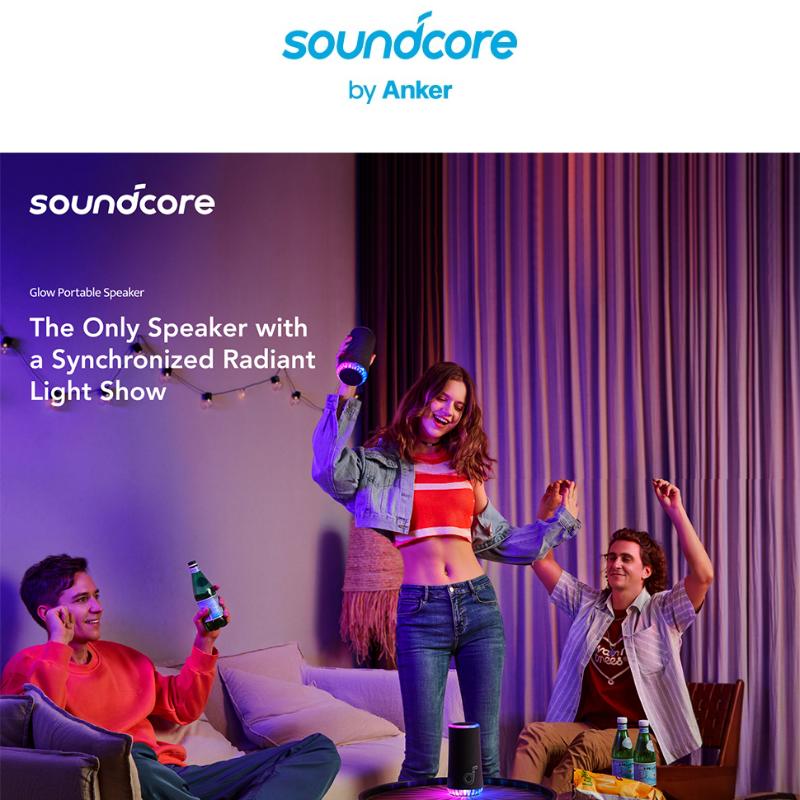 1PCS Portable Speaker, 30W 360 ° Sound, Synchrotron Radiation Lamp, Player