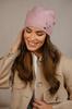 Women' Hat with Rhinestone Ornament Fall/Winter Color Rose Kamea-Marcus