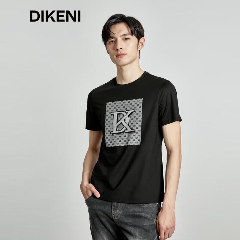 DIKENI Men's Cooling IP Letter Short Sleeve T-Shirt