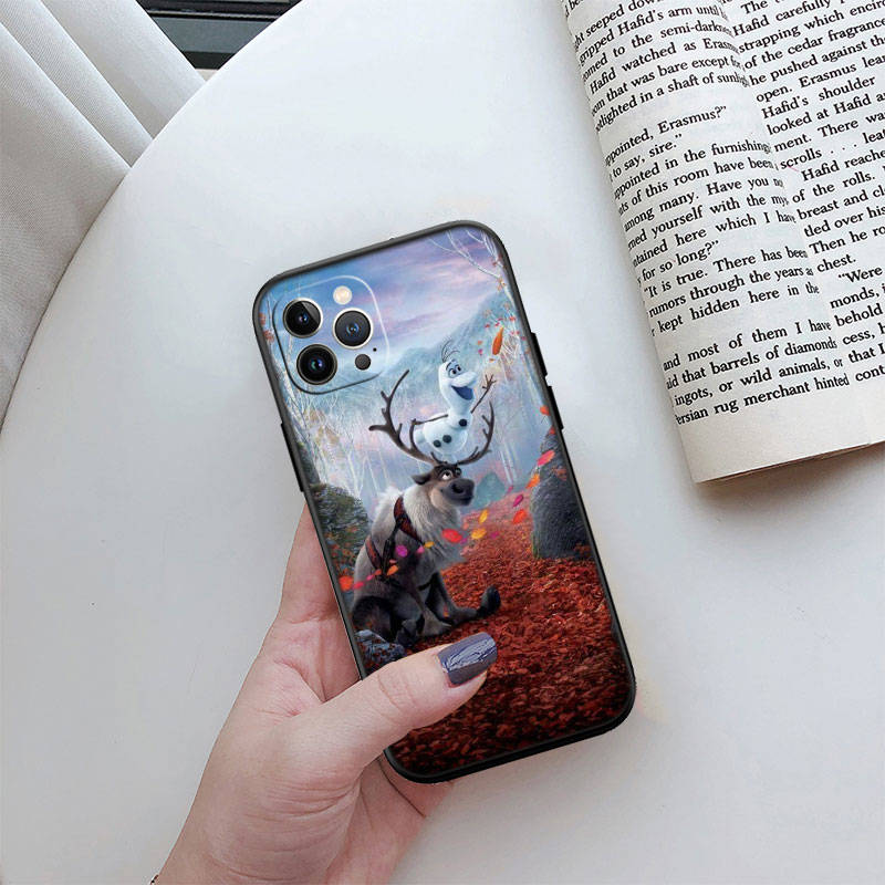 Husa telefon ED39 Olaf Elsa Anna pentru iPhone 6 6s 7 8 11 12 13 14 15 XS Pro Max XR X SE Samsung S20 S21 S22 S23 S24 FE Ultra Plus Lite S21S A55