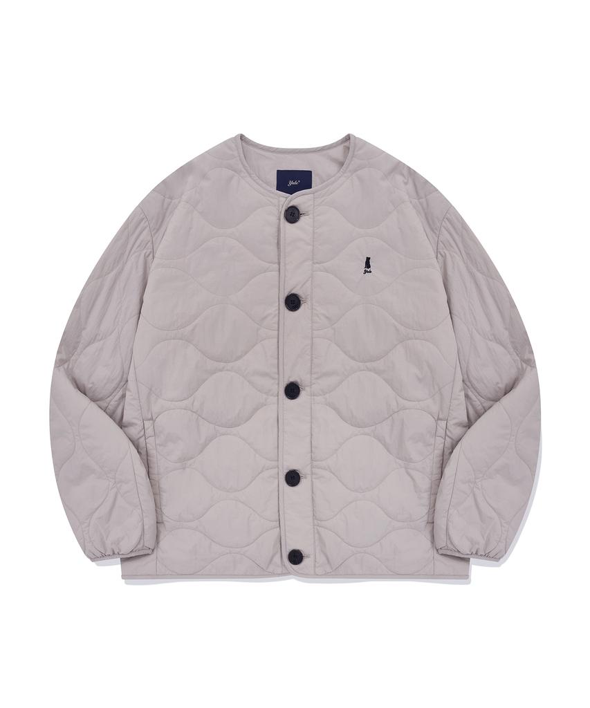 Yale Warm-Up Quilted Jacket_Light Gray