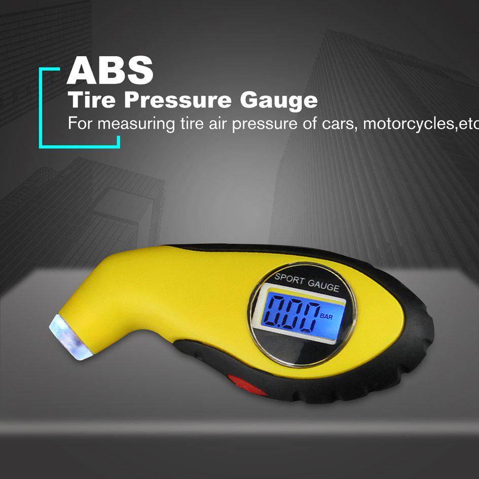 Car Digital Tire Pressure Gauge 0-100 PSI Backlight Tyre Manometer ...
