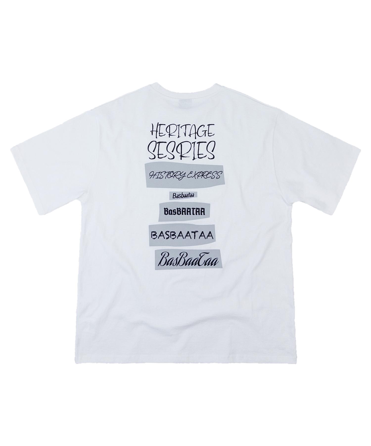 Baseubata Heritage Lettering Tee(White) White/M