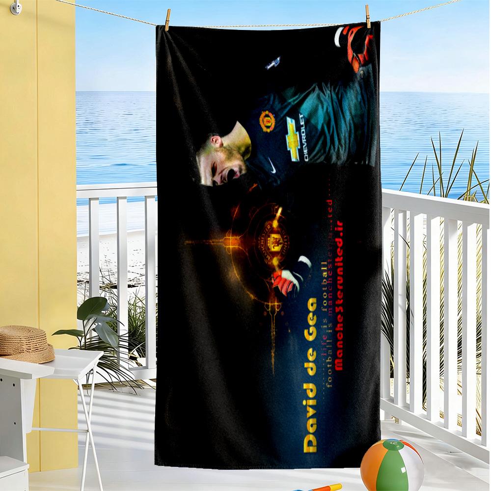 Football Player Rooftop Stadium. Beach Towel High Absorbency & Quick-Dry Comfortable Lightweight